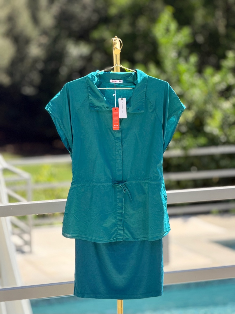 Anthropology x Sundry Sporty Twofer Mini Dress